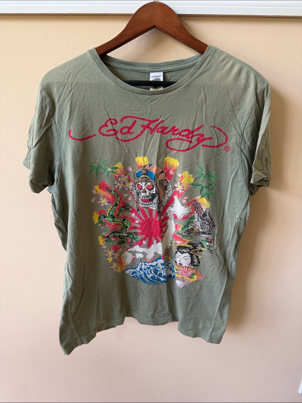 Vintage Ed Hardy cotton graphic tee
